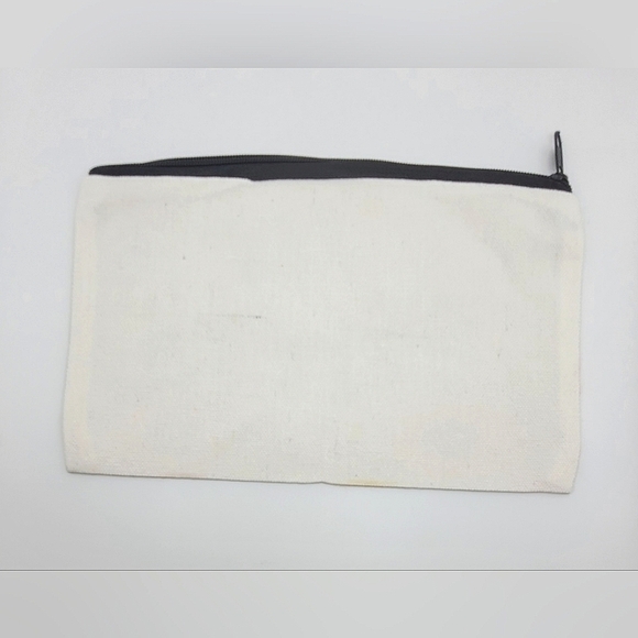 Floral Print Cosmetic Storage Canvas Like Bag Adult Language - Picture 3 of 7